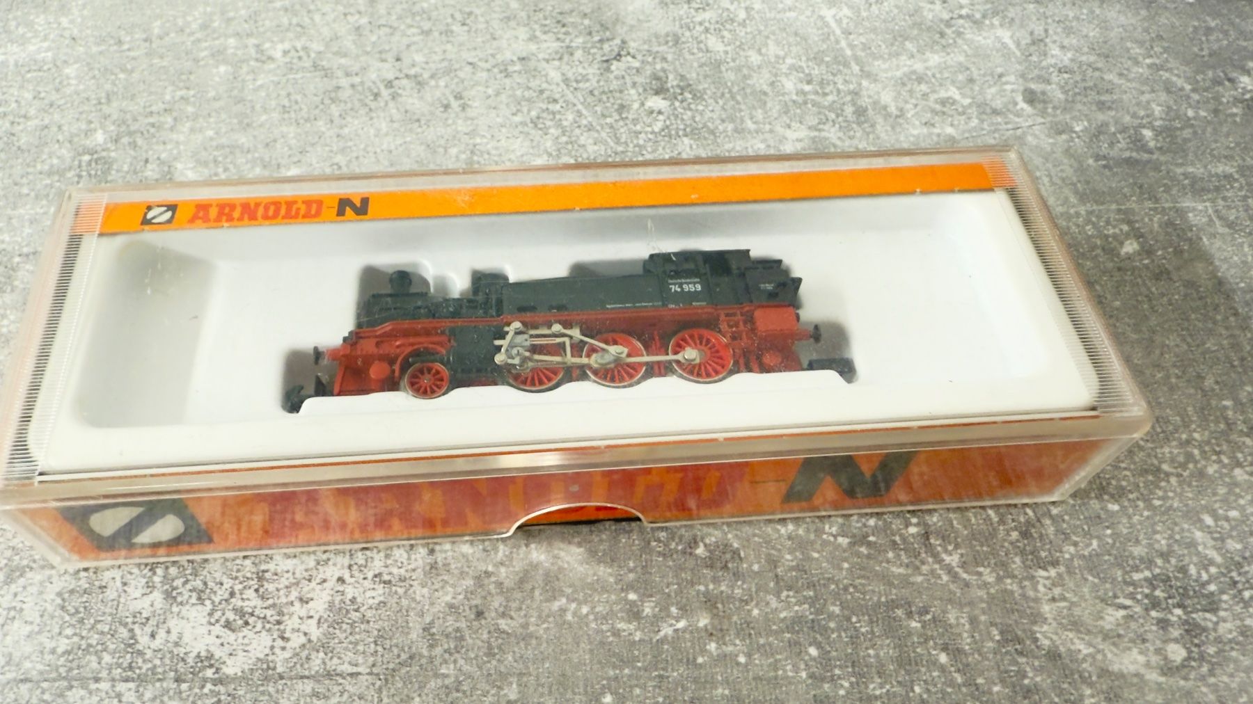 Arnold Modellini di ferrovie: Arnold DB Dampflokomotive 74959 Spur N – Usato da Windlach venduto da Kelebra 8