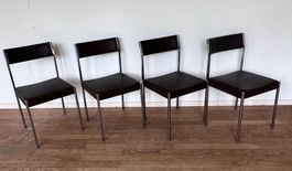 Set von 4 Ernst Lauclair Stühle, Girsberger, Entwurf 1965