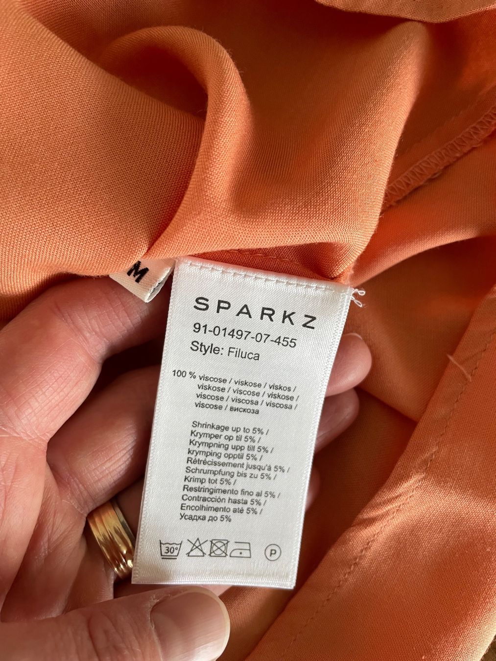 T-shirt: T-Shirt in apricot, Grösse M – Nuovo (secondo la descrizione) da Haslen AI venduto da s176 3