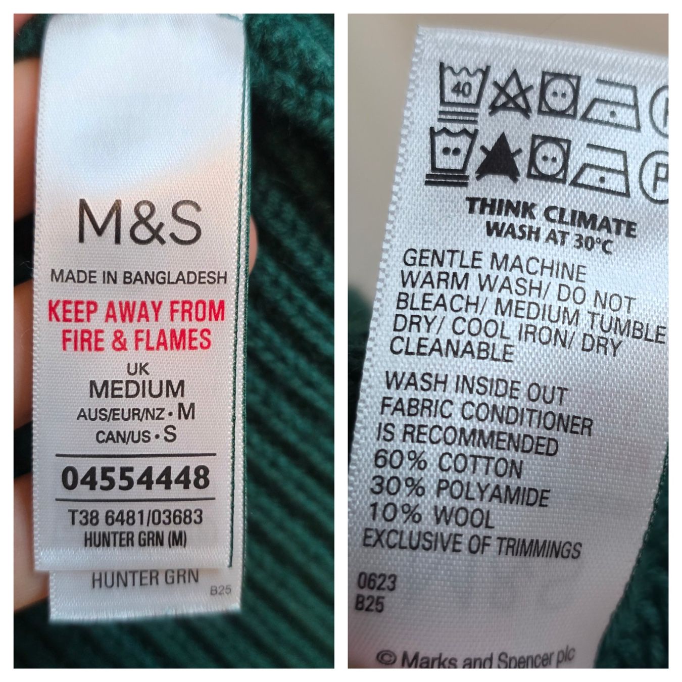 Maglioni & Felpe: Marks Spencer Rollkragen Pullunder Petrol M – Usato da Wald ZH venduto da CapLux 9