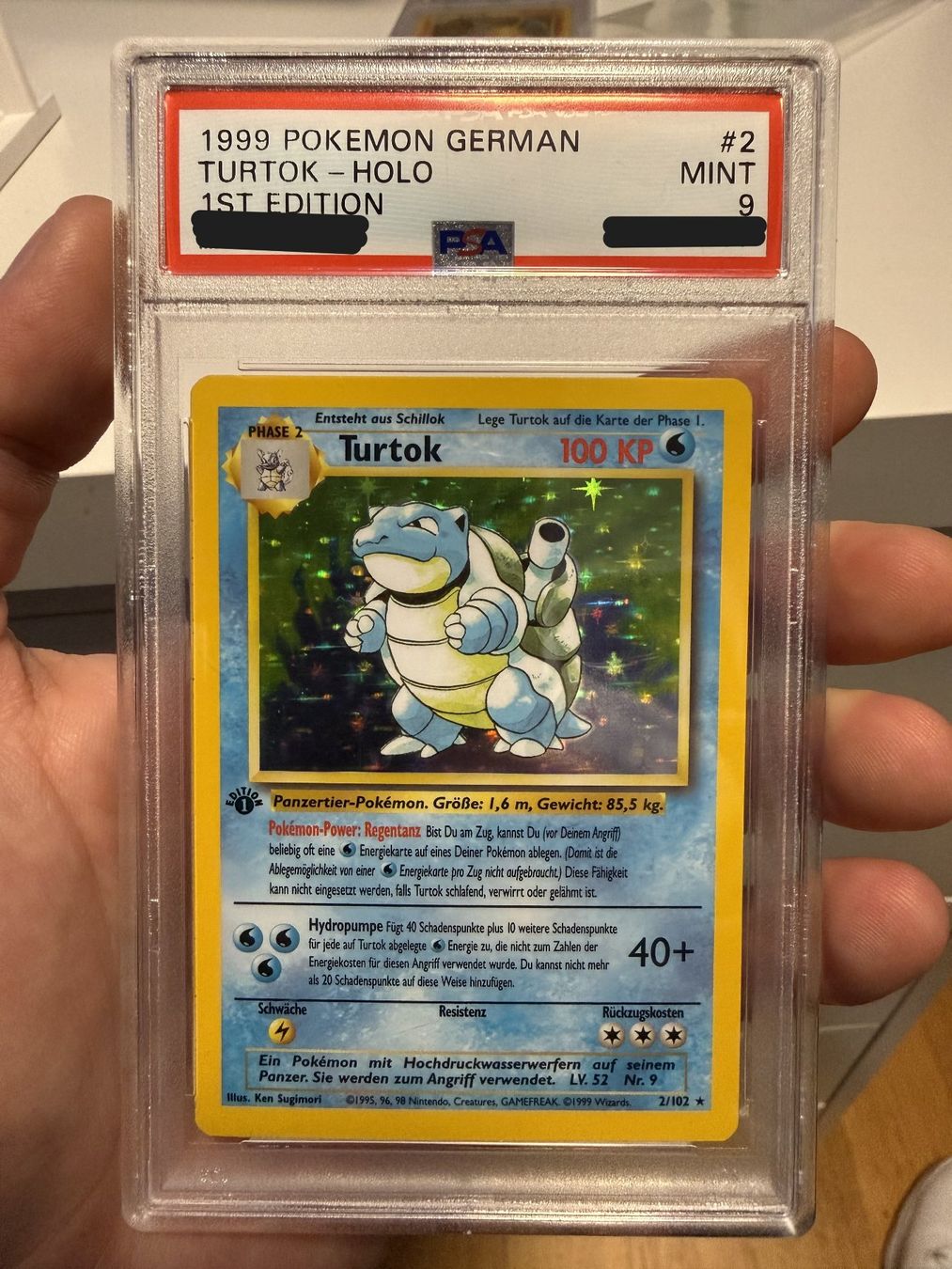 Pokémon Carte collezionabili: Glurak Turtok Bisaflor 1 Edition PSA 9 – Usato da Uster venduto da mar_6tbc 3