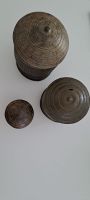 Kuduo antik 3teilig Messing - Ashanti / Ghana