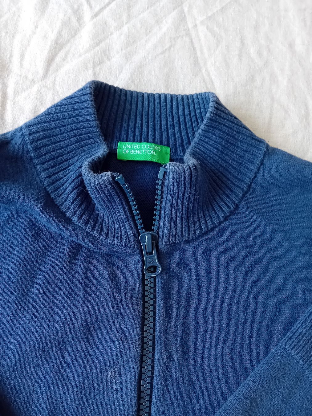 Benetton Giacche & Cappotti: Dunkelblaue UCB Strickjacke, 11-12J – Usato da Romanshorn venduto da milenva 1