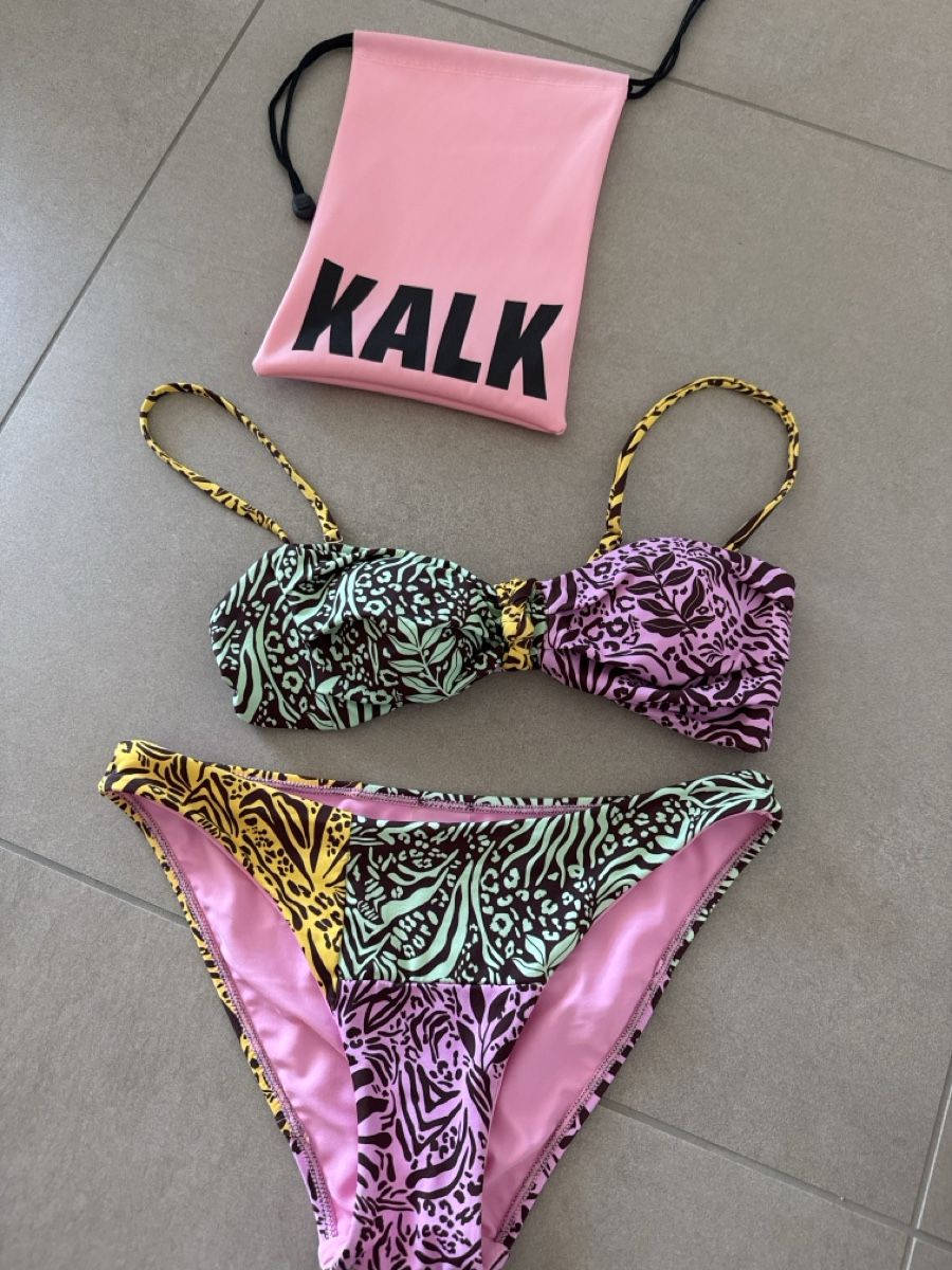 Costumi da bagno & Bikini: Bikini Kalk gemustert Grösse S mit Tasche neu – Nuovo e nell'imballaggio originale da Emmen venduto da arz_l5fh