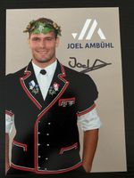Autogrammkarte von Joel Ambühl, Schwinger signiert