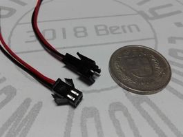 Verbindungspaar, Stecker + Kupplung 2PIN