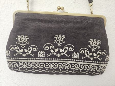 Spiegelburg Handtasche Vintage Stickerei Retro Clutch Bag