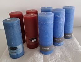 8 Stk. Kerzen, verschiedene Farben,  Neuwertig