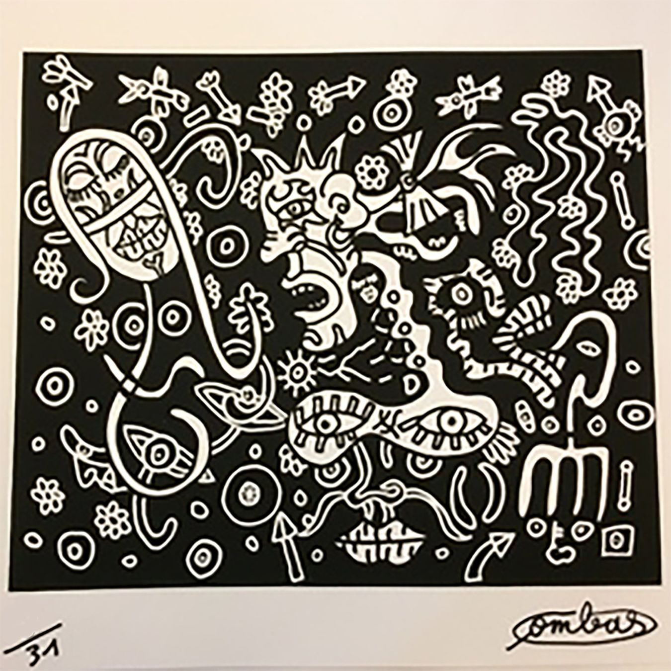 Grafica & Litografie: Robert Combas "S/T" 2016 - Sérigraphie Neuve jamais encadrée – Nuovo (secondo la descrizione) da VIRY venduto da GTempo