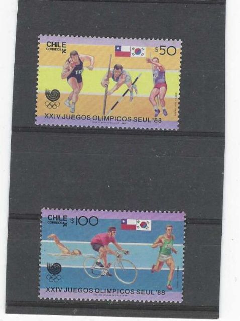 Tutti i francobolli: CHILE 1988 ** OLY.SO.SP. SEOUL – Nuovo (secondo la descrizione) da Dintikon venduto da bonita099