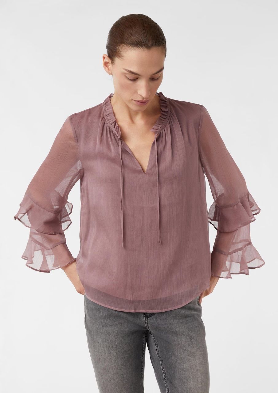 Comma Camicette: Comma Bluse rose, mit Rüschen - neuwertig! – Nuovo e nell'imballaggio originale da Luzern venduto da Sommer_26 1