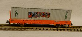 Fleischmann Containertragwagen mit Container