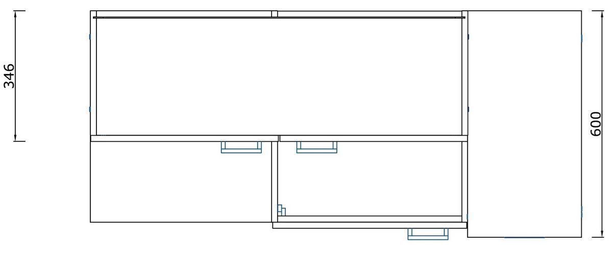 Cucine complete: 675 Miniküche Küchenzeile 130cm E/WEISS - Küche Einbauküche – Nuovo e nell'imballaggio originale da Wallenwil venduto da toesstalvertrieb 7