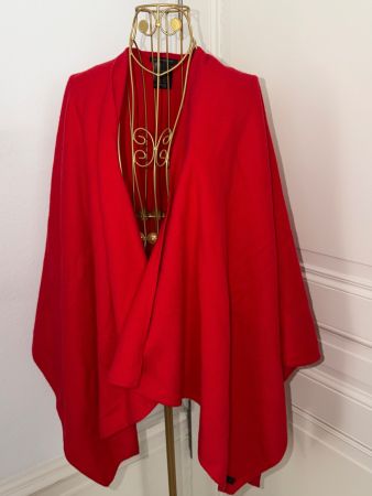 Designer Strenesse rot Poncho