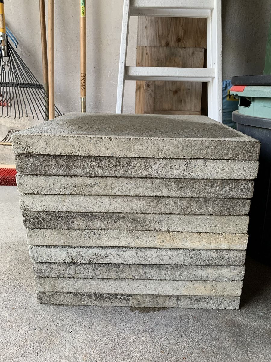 Rivestimenti per pavimenti: Gartenplatten 50cm x50cm – Usato da Mellingen venduto da rah_qqy8