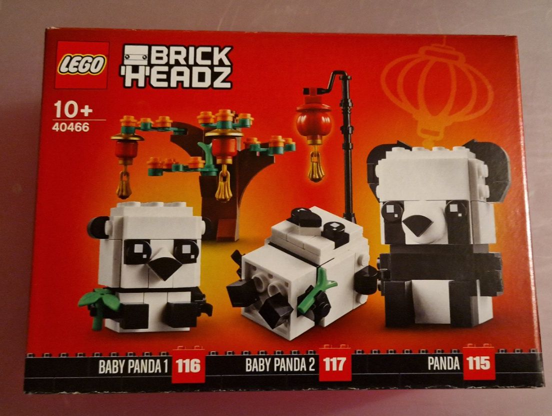 Lego Giocattoli: LEGO BrickHeadz 40466 Pandas Neu – Nuovo e nell'imballaggio originale da Dorf venduto da Echo_Elements