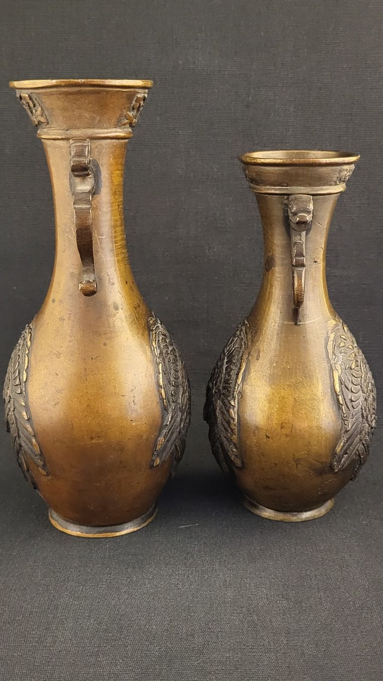 Vase & Récipients: Bronzevasen-Paar – D'occasion à Basel par spinne02 4