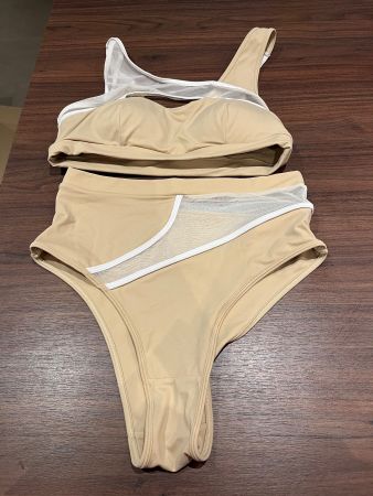 Poledance outfit mit Mesh-Einsätzen in Gr M/L