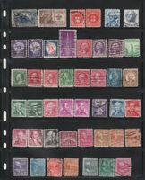 58 alte Briefmarken USA