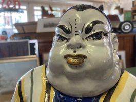 Alter Buddha Budai Fayence