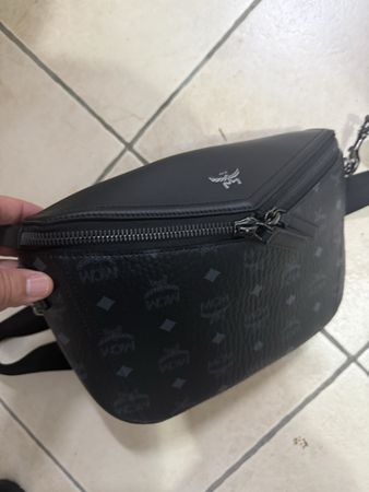 MCM Tasche schwarz Monogramm guter Zustand