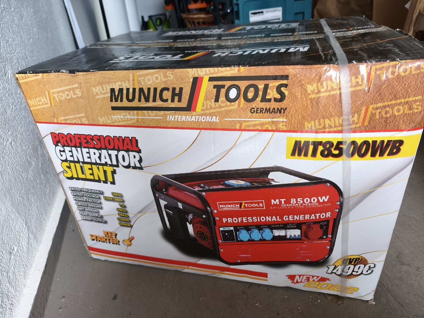 Stromgeneratoren: München Tools Stromgenerator MT8500WB neu in OVP – Neu und originalverpackt aus Mels von homBreee 1