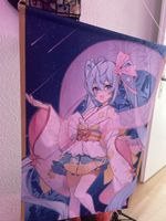 Big hatsune miku wallscroll