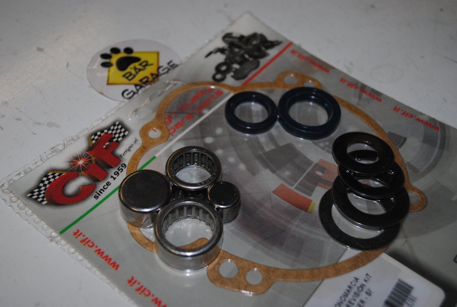 Piaggio Mofa-Ersatzteile: Getriebe Revisionskit Lager Dichtungen >>>Mono<<<  CiF – Neu und originalverpackt aus Subingen von Baergarage 2