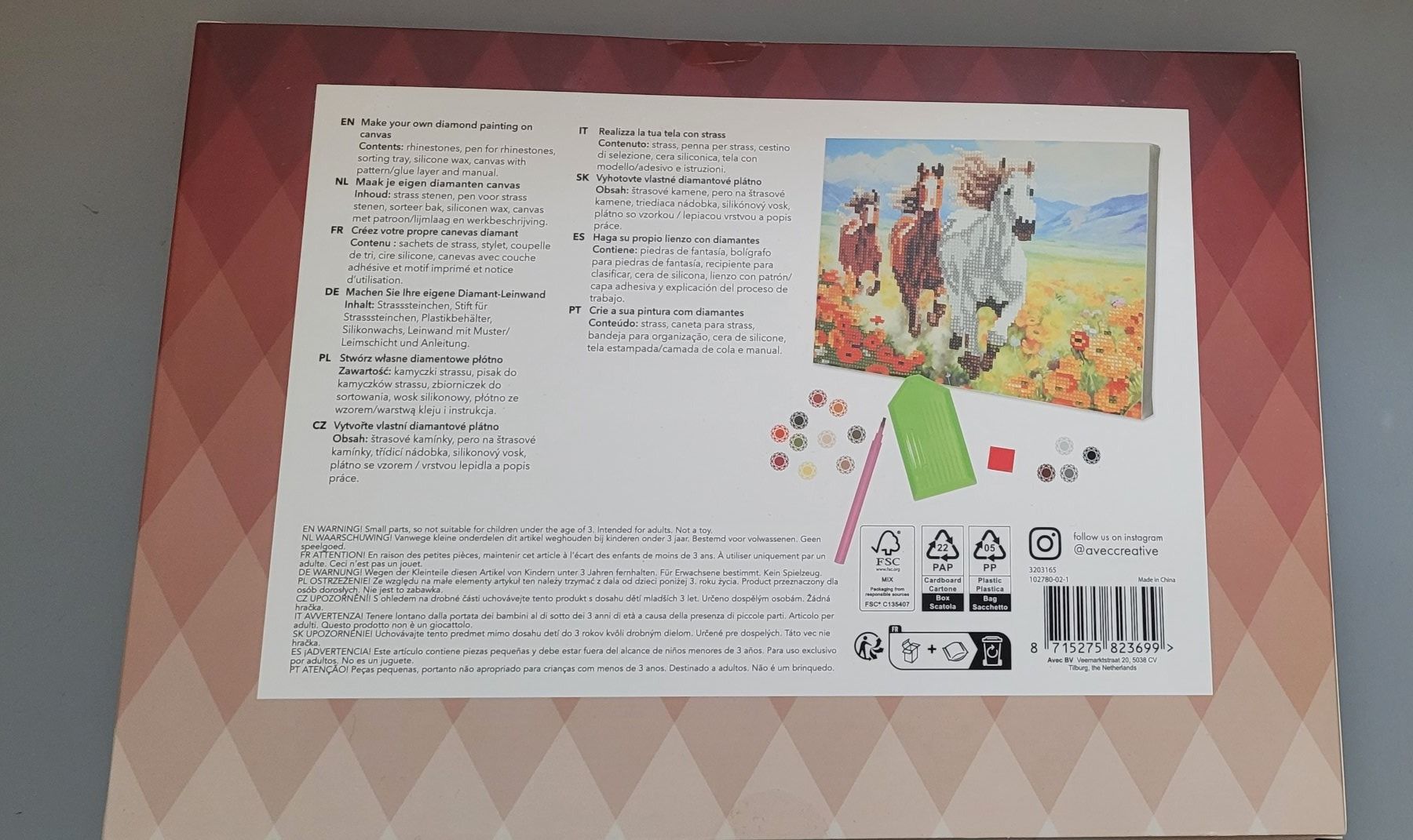 Kit bricolage: Diamond Painting Pferd Neu – Nuovo e nell'imballaggio originale da Oberuzwil venduto da aseinkaufswelt 1