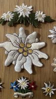 Aufnäher Edelweiss Sticker Applikation Berge Schweiz Neu