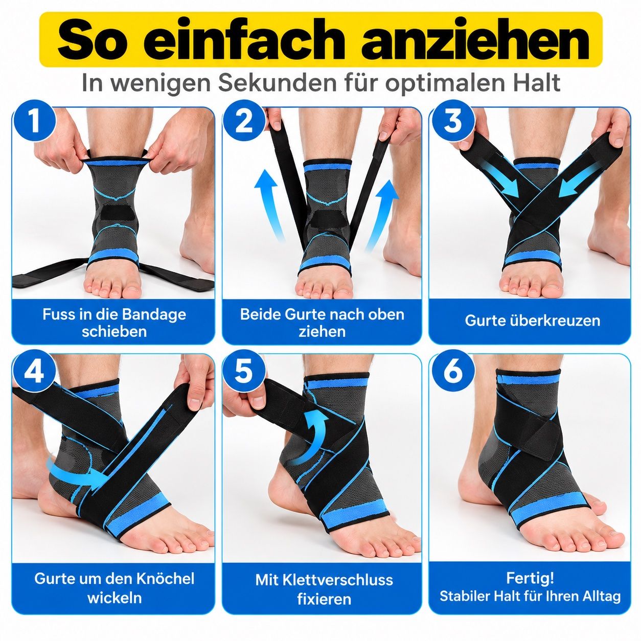 Protezioni & Imbottiture: Premium Knöchelbandage mit Kompression L – Nuovo e nell'imballaggio originale da Udligenswil venduto da Doris-Mercedes 2