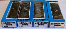 4 wagons  Marklin 4104, 2 x 4105, 4106 SNCF de 1984