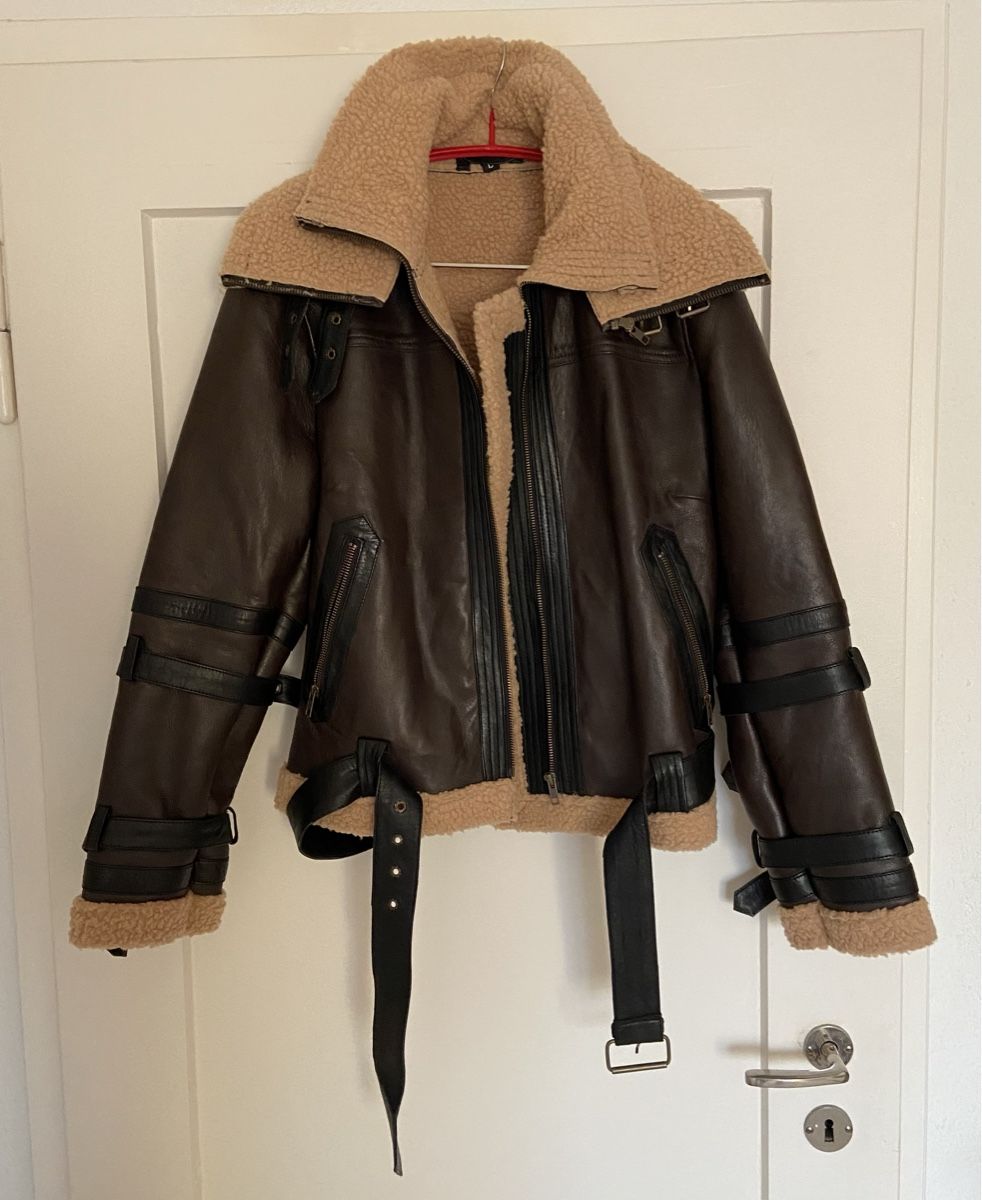 Giacche: Bomberjacke Lederjacke Aviator Gr.S- Neuwertig! – Usato da Gossau venduto da Magic999