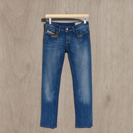 ​Diesel Damen Jeans „LIV“ Slim-Straight – W26 / L32