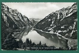 Klöntalersee von der Schwammhöhe gesehen, gelaufen, 1957