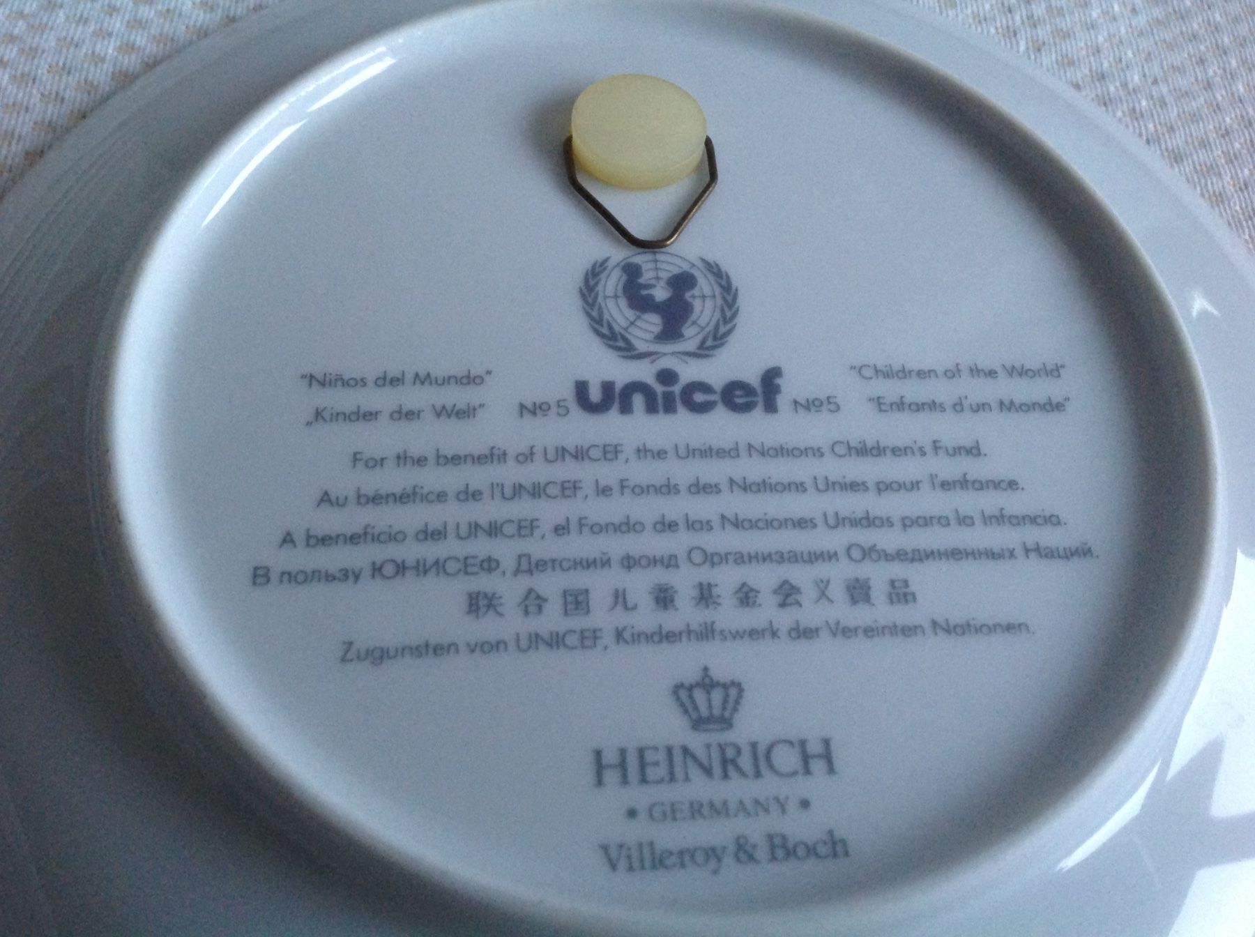 Villeroy & Boch Piatti: Villeroy & Boch - UNICEF - No 5 – Usato da Sion venduto da accroshoes 1
