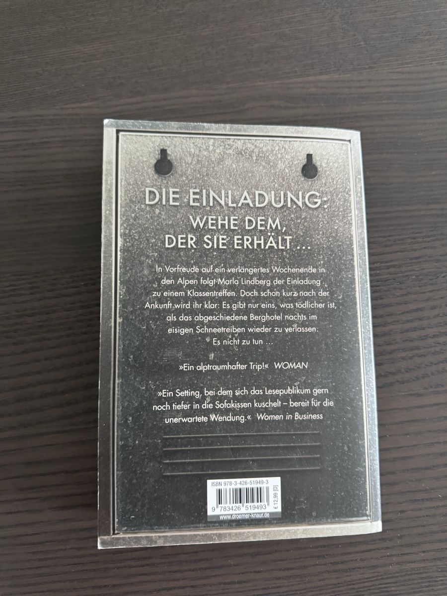 Libri: FITZEK DIE EINLADUNG📓 – Usato da Dietikon venduto da athiinax 1