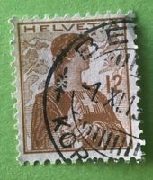  Nr.121  Brustbild der Helvetia mit Schwert GESTEMPELT    