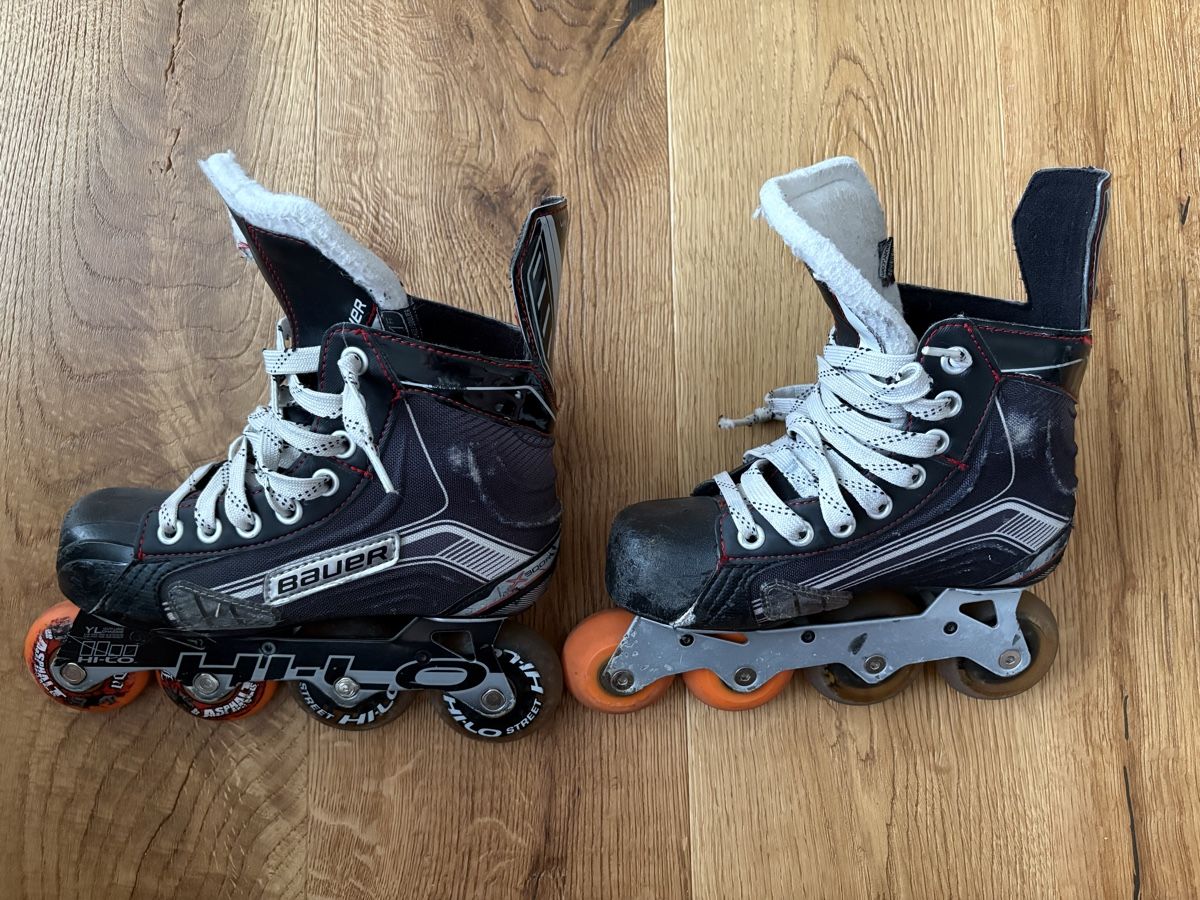 Bauer Pattini in linea & Pattini a rotelle: Bauer X300R Hockey Inlineskates 33.5 – Usato da Balterswil venduto da stern4888 1