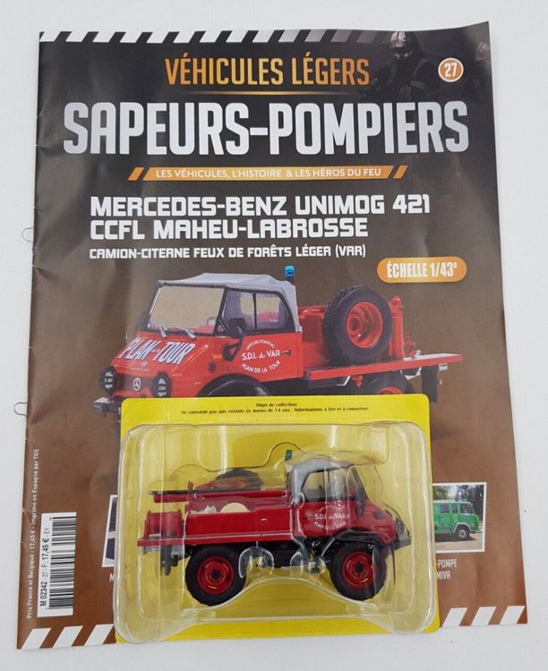 Véhicule léger Pompier - Mercedes-Benz Unimog 421- 1/43 (Gebraucht) in ...