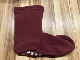Anti Rutsch Socken  Weinrot M