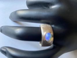 Ring, Silber/Mondstein, Druchm.55mm (24)