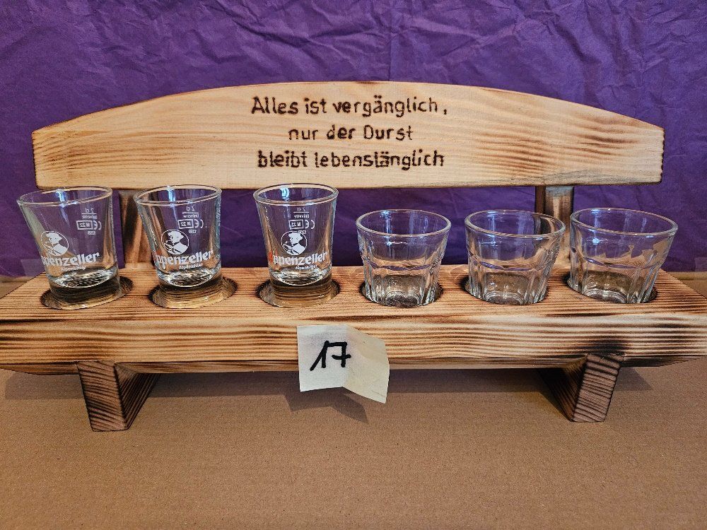 Articoli in legno: Schnapsbänkli aus Tannenholz – Nuovo e nell'imballaggio originale da Steinach venduto da HD1966 3