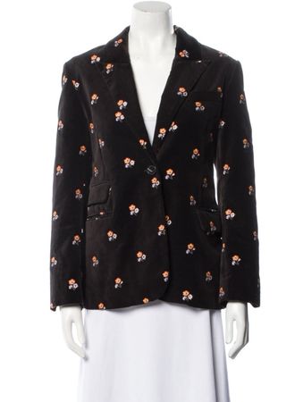 Zadig & Voltaire Samt Blazer Größe M