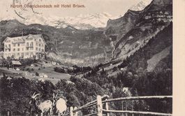 Oberrickenbach mit Hotel Brisen, gelaufen 1913