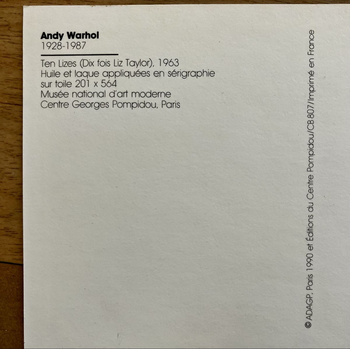 Cartes postales: 4x AK Andy Warhol – Neuf (Voir description) à Buchs AG par Allerleis 3