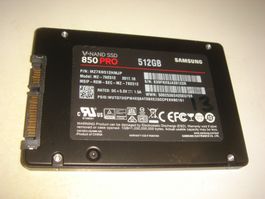 1 stück 512gb ssd. Samsung 850 pro. Getestet.