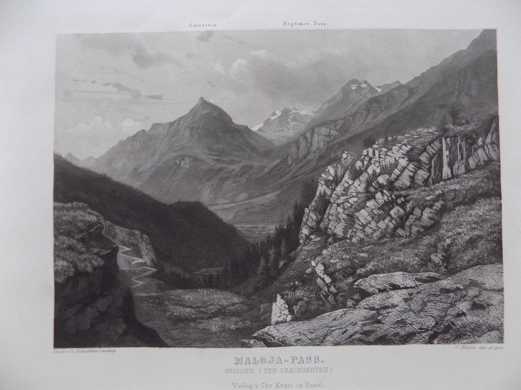 Gravures: Maloja - Pass – D'occasion à Risch par Rischli15 1
