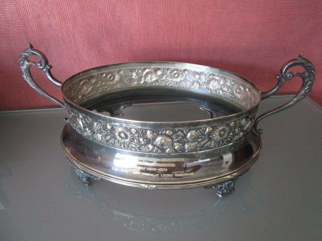 Ciotole: Obstschale Jardiniere Jugendstil um 1910 versilbert – Usato da Luzern venduto da Horoskop1 1