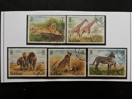 1972 Ras-al-Khaima Big Five  Lot gest. (A986)